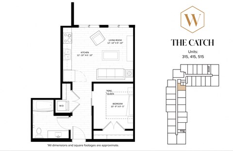 The Catch Floor Plan at The Whitley, St. Paul
